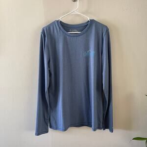 Salt Life SLX Performance Shirt Womens XL Blue Long Sleeve Fishing